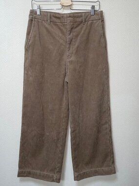 Yagea Beige Corduroy Wide Pants